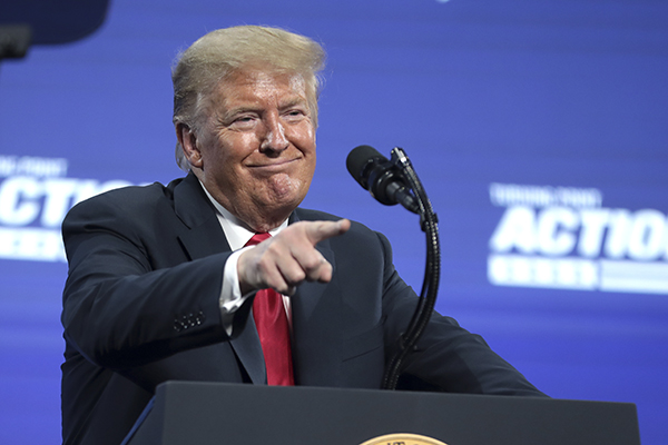 Two-thirds of California GOP voters say they’d vote for Trump if he ran again, according to new poll from Berkeley IGS. Photo by Gage Skidmore via Flickr