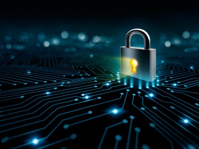 Lock on the converging point on a circuit. California schools are increasingly the target of ransomware attacks — and even if they pay, experts say they are unlikely to recover all their lost data. Image via iStock.