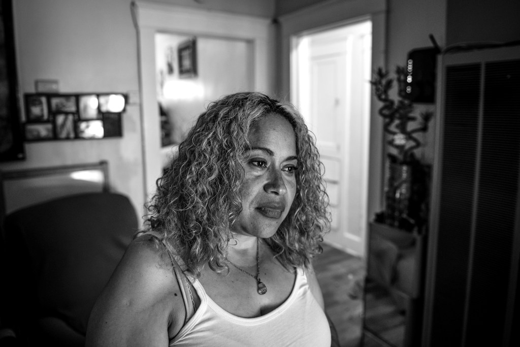 Dulce Altamirano has lived in her home in Wilmington home for nearly 15 years. Photo by Pablo Unzueta