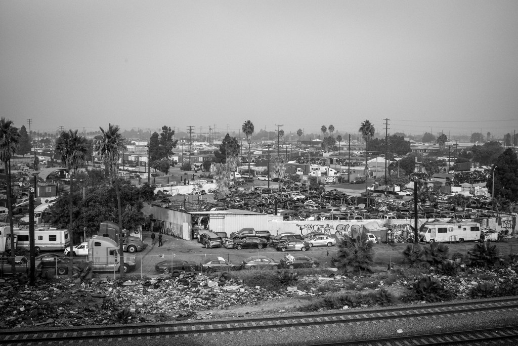 A view from Anaheim Street on the border of Wilmington and Long Beach. Photo by Pablo Unzueta
