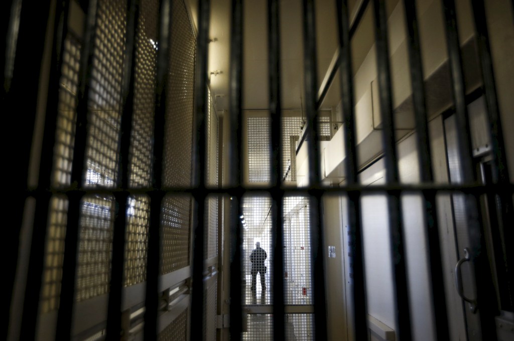 A guard stands on duty in California's Death Row at San Quentin State Prison in San Quentin on December 29, 2015. Photo by Stephen Lam, REUTERS