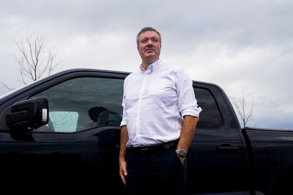Darren Palmer, Vice President of Electric Vehicle Programs for Ford in Dearborn, Michigan on April 4, 2023. Photo by Emily Elconin for CalMatters