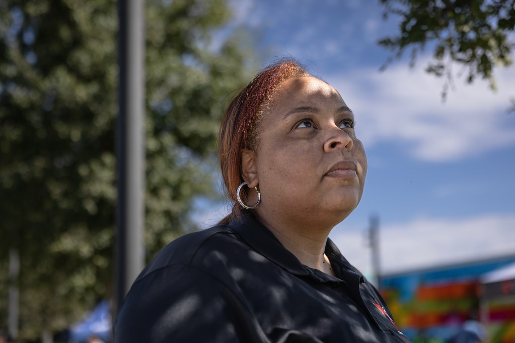 Lorreen Pryor, president and chief executive officer of the Black Youth Leadership Project, at the Multicultural Festival in Elk Grove on Sept. 9, 2023.